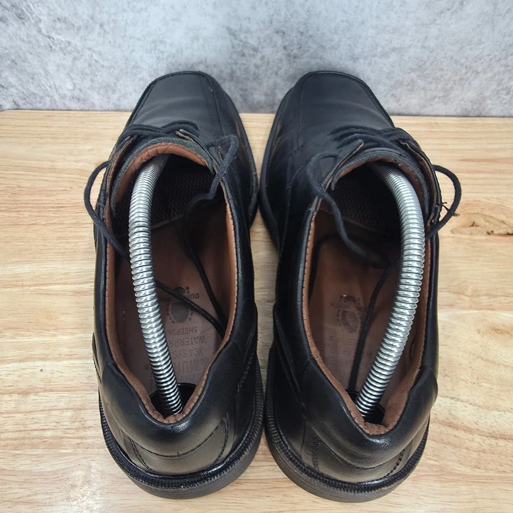 Johnston Murphy XC4 Oxford Shoes Mens 9.5 Pattison Black Sheepskin Leather Derby